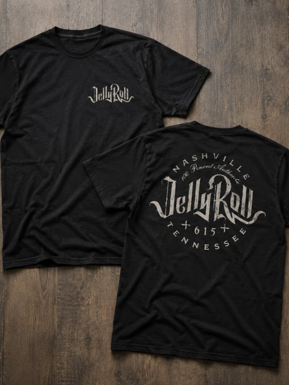 Jelly Roll Nashville Tennessee Double Sided Concert Tour T-Shirt